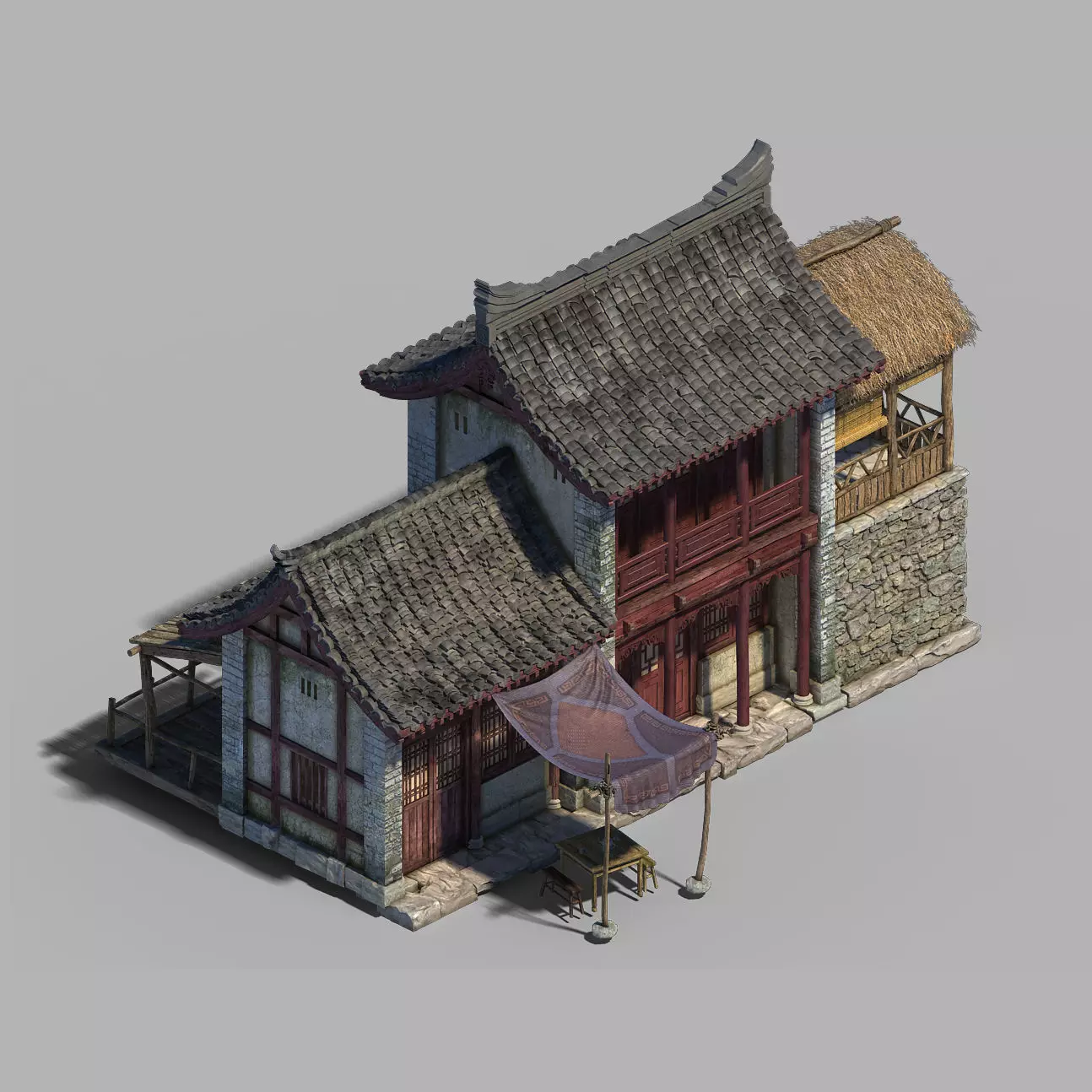 Dali-Architecture-Shop 01 3D model_0