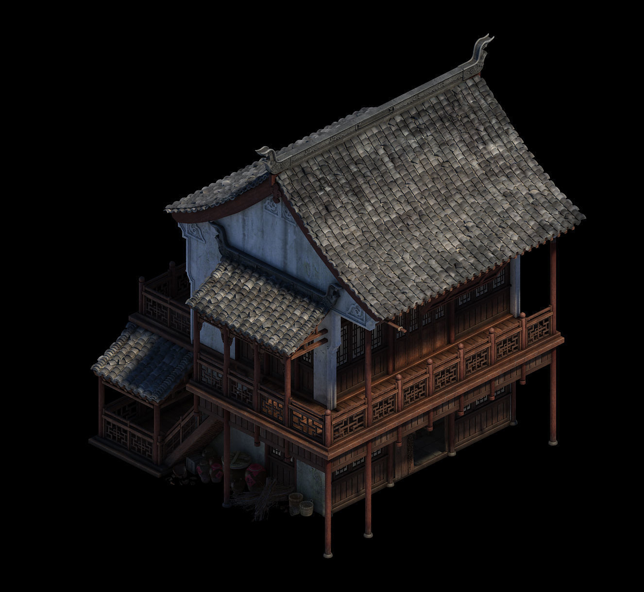 Dali-Architecture-Shop 02 3D model_1