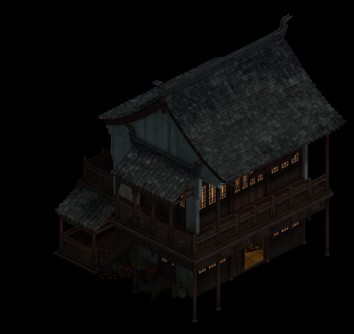 Dali-Architecture-Shop 02 3D model_2