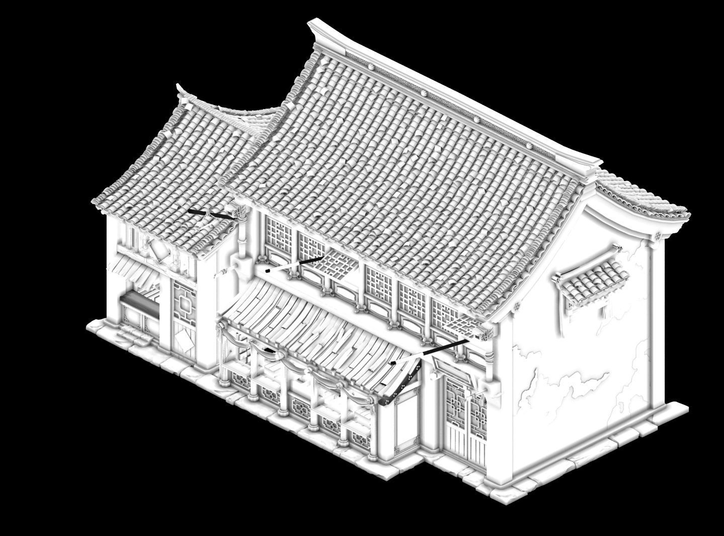 Dali-Architecture-Shop 03 3D model_2