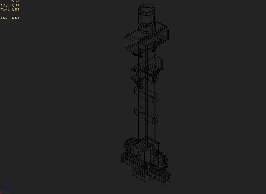 Dali-Architecture-Decorative Column 02 3D model_3