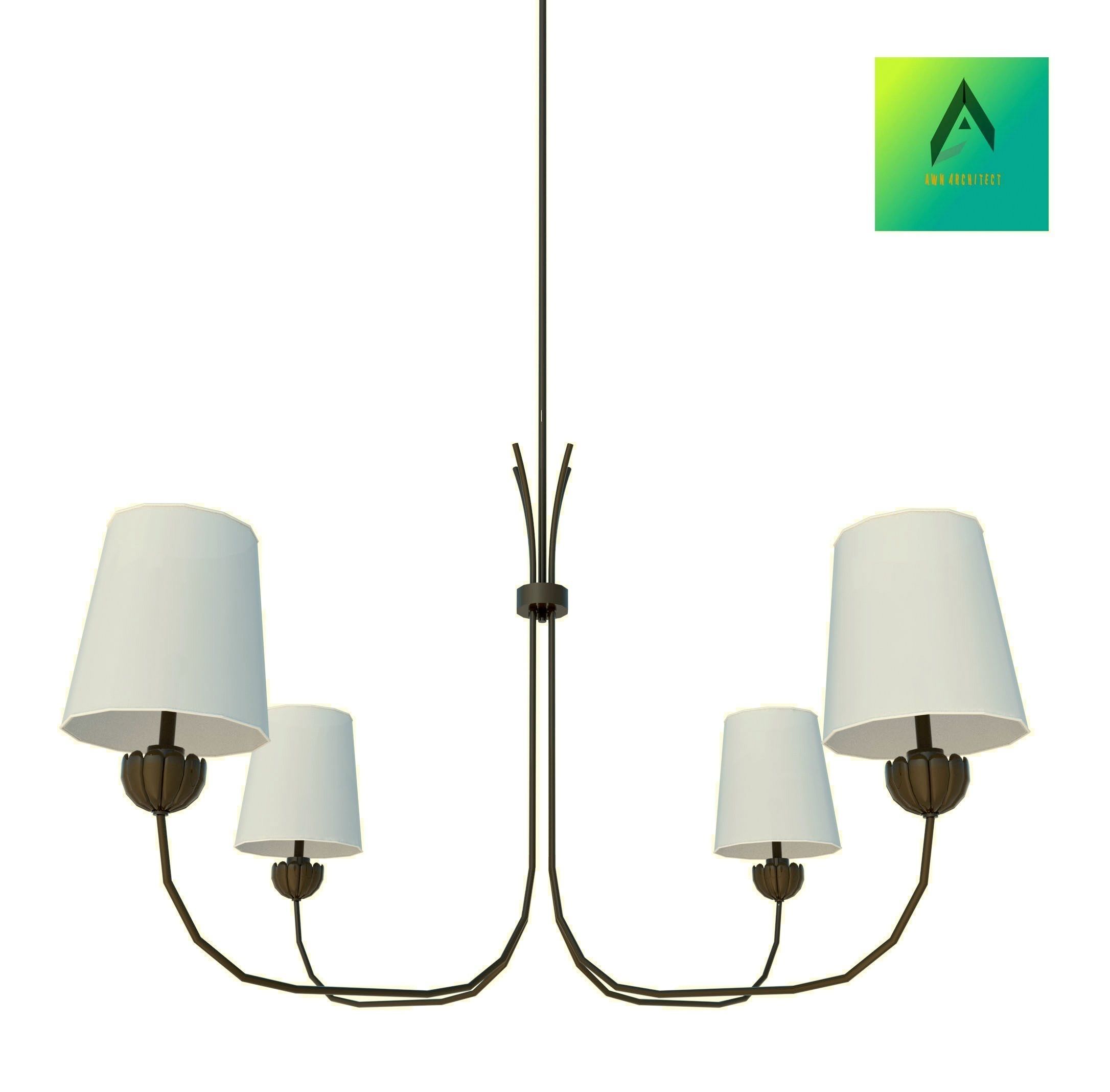 Pendant Lamp LK Design 3D print model_1