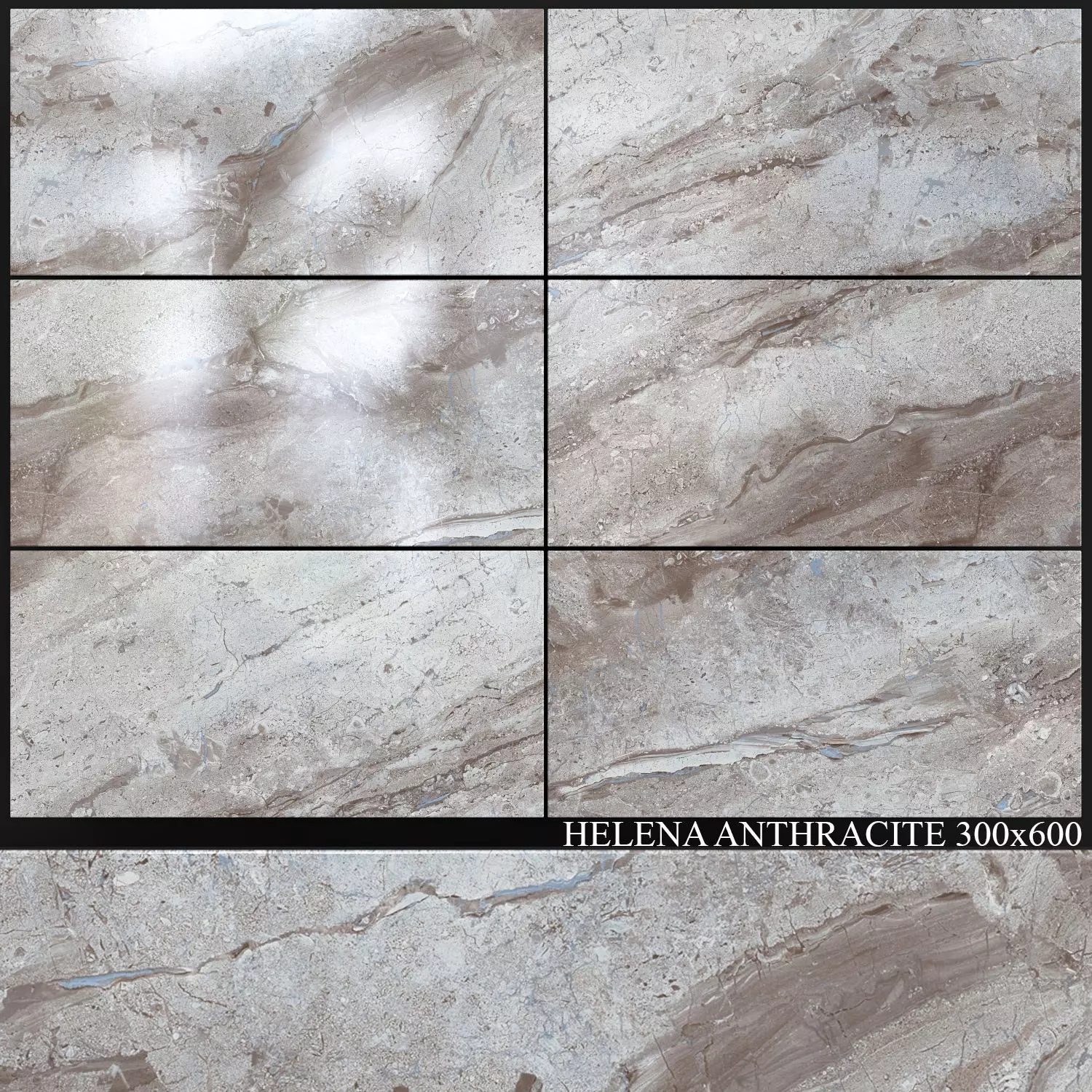 Yurtbay Seramik Helena Anthracite 300x600 3D model