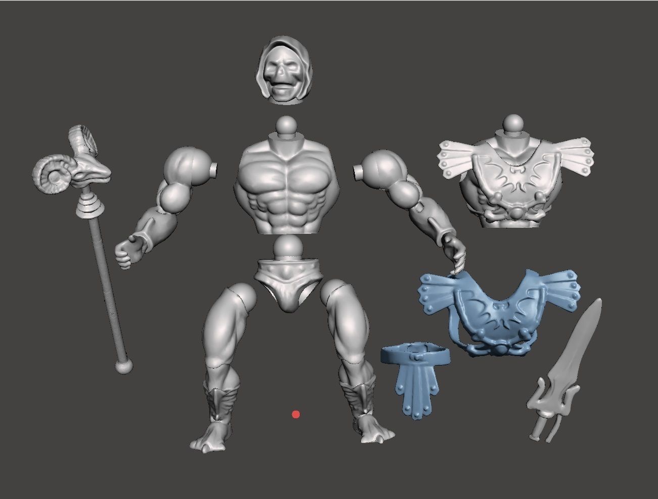 SKELETOR MOTU ACTION FIGURE ORIGINS COMPLETE 3D print model_6