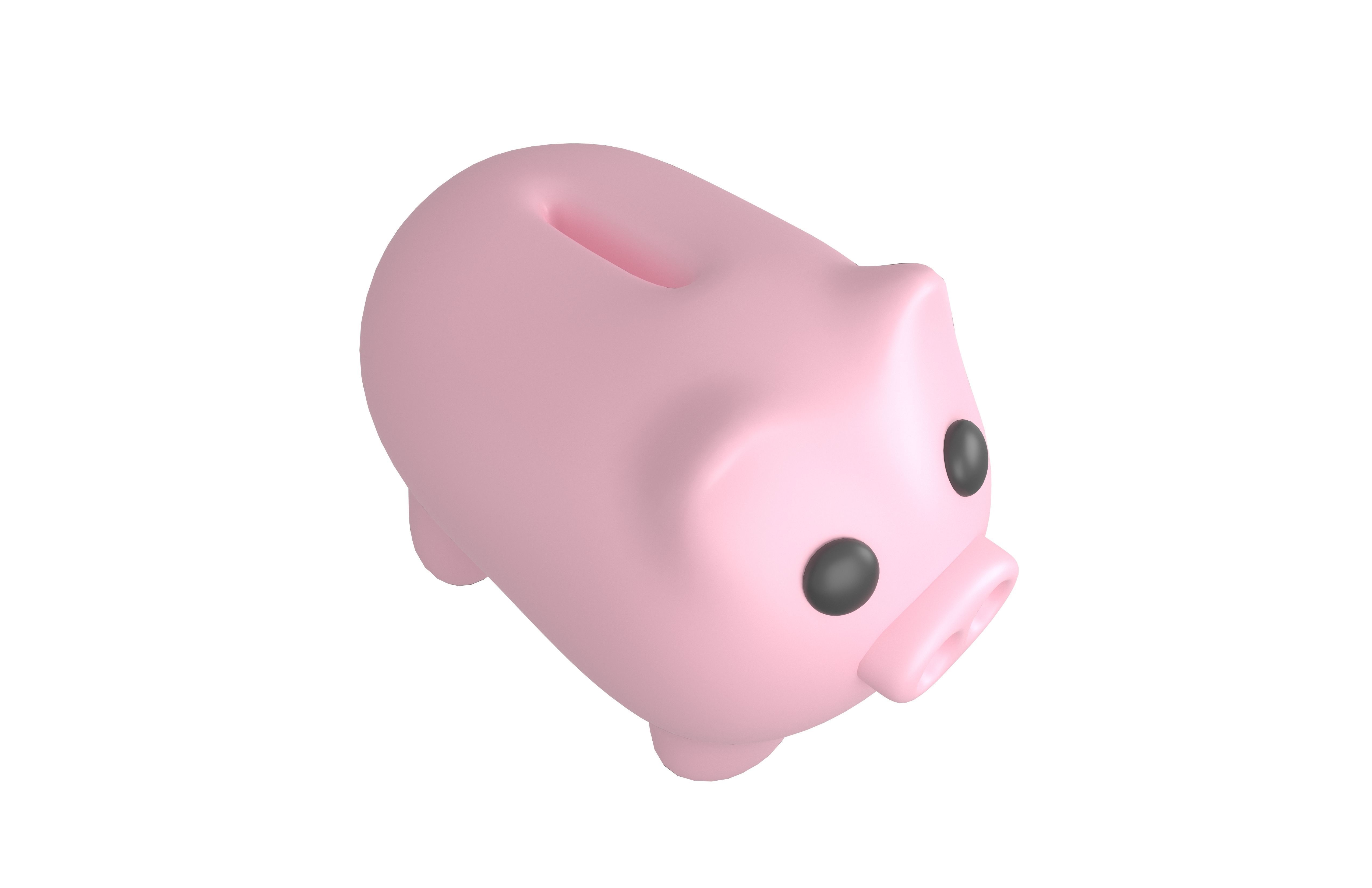 Piggy Bank V1 Pack 02 Low-poly 3D model_53
