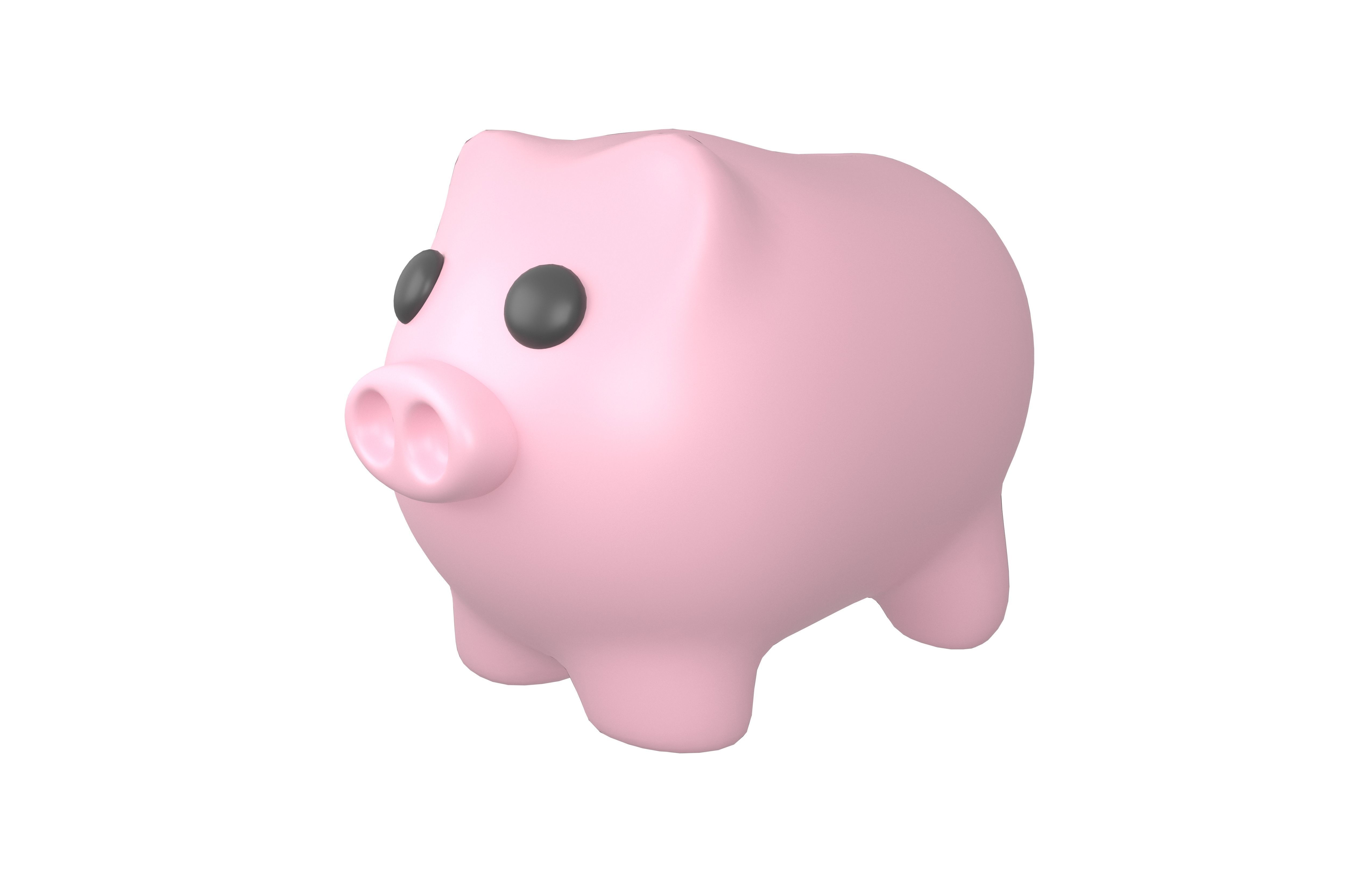 Piggy Bank V1 Pack 02 Low-poly 3D model_71
