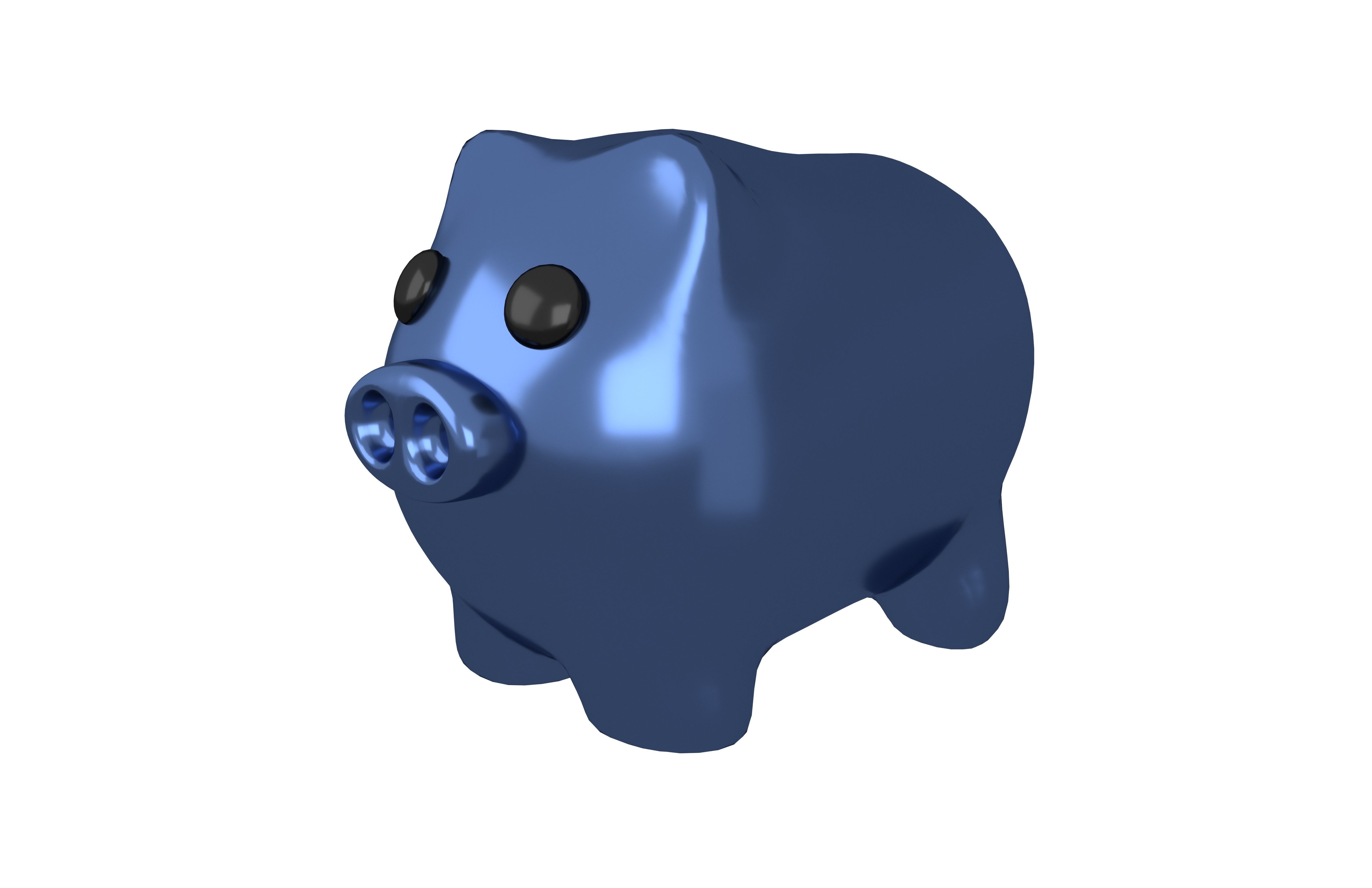 Piggy Bank V1 Pack 02 Low-poly 3D model_6