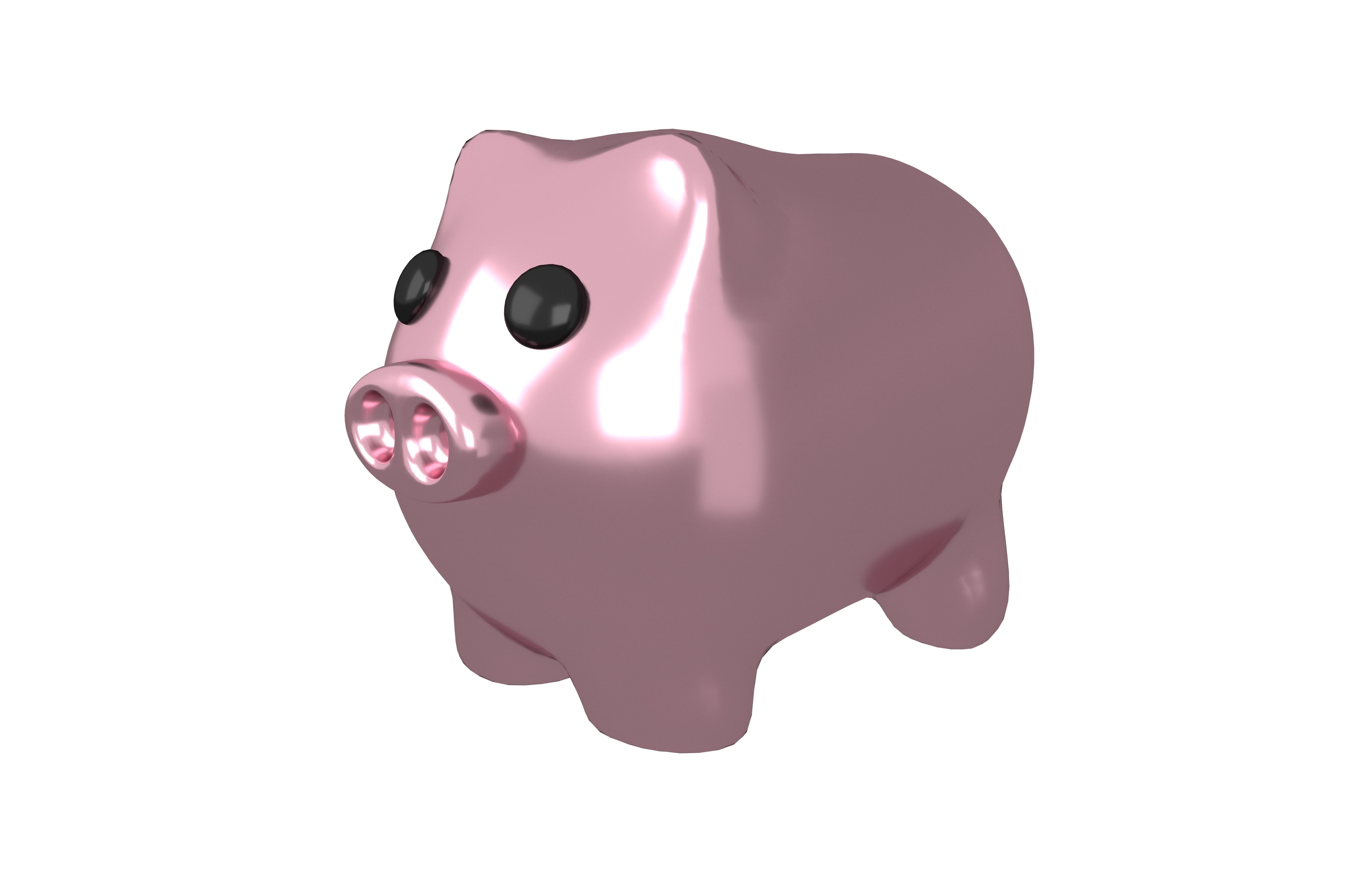 Piggy Bank V1 Pack 02 Low-poly 3D model_29