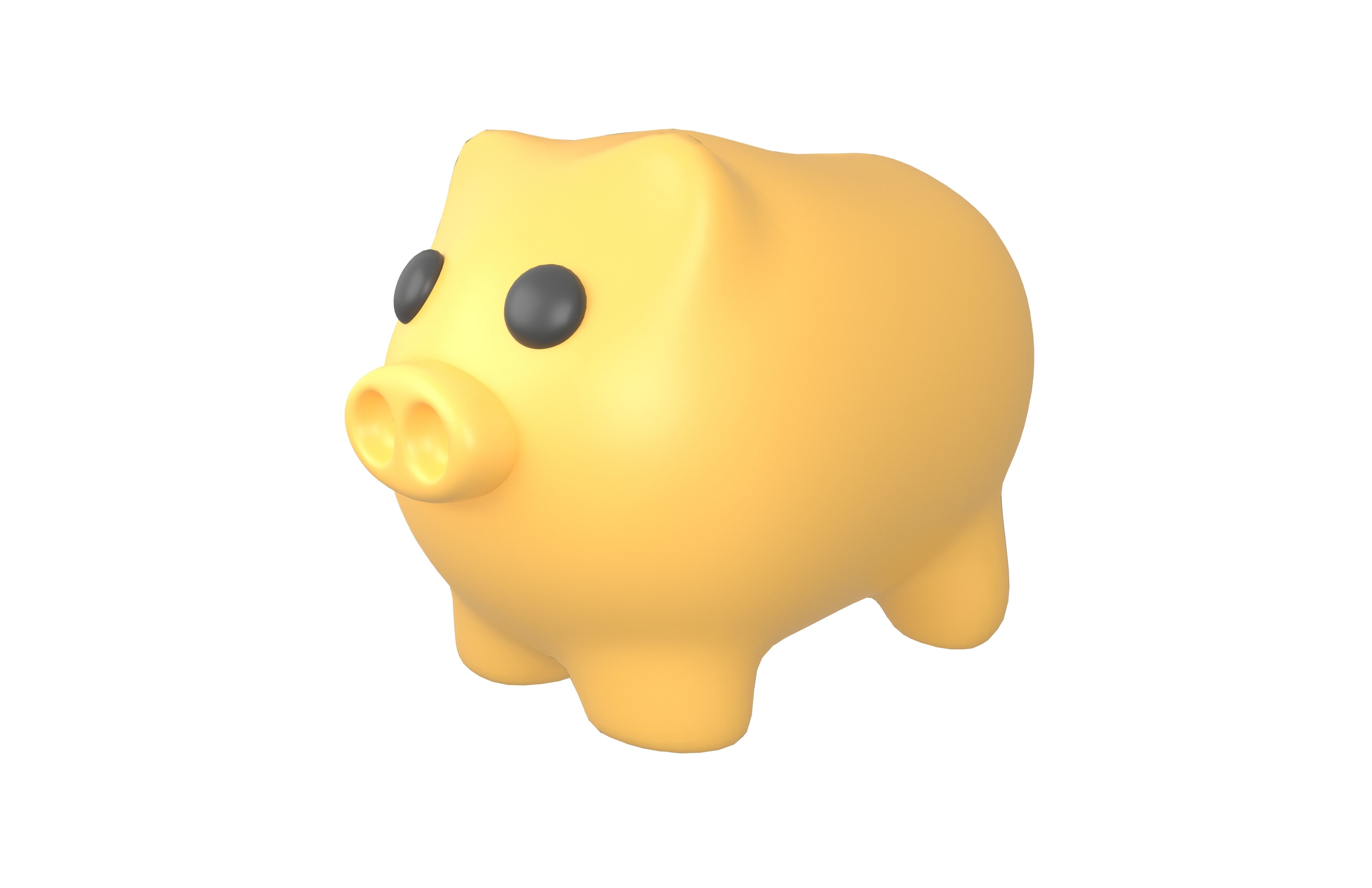 Piggy Bank V1 Pack 02 Low-poly 3D model_8