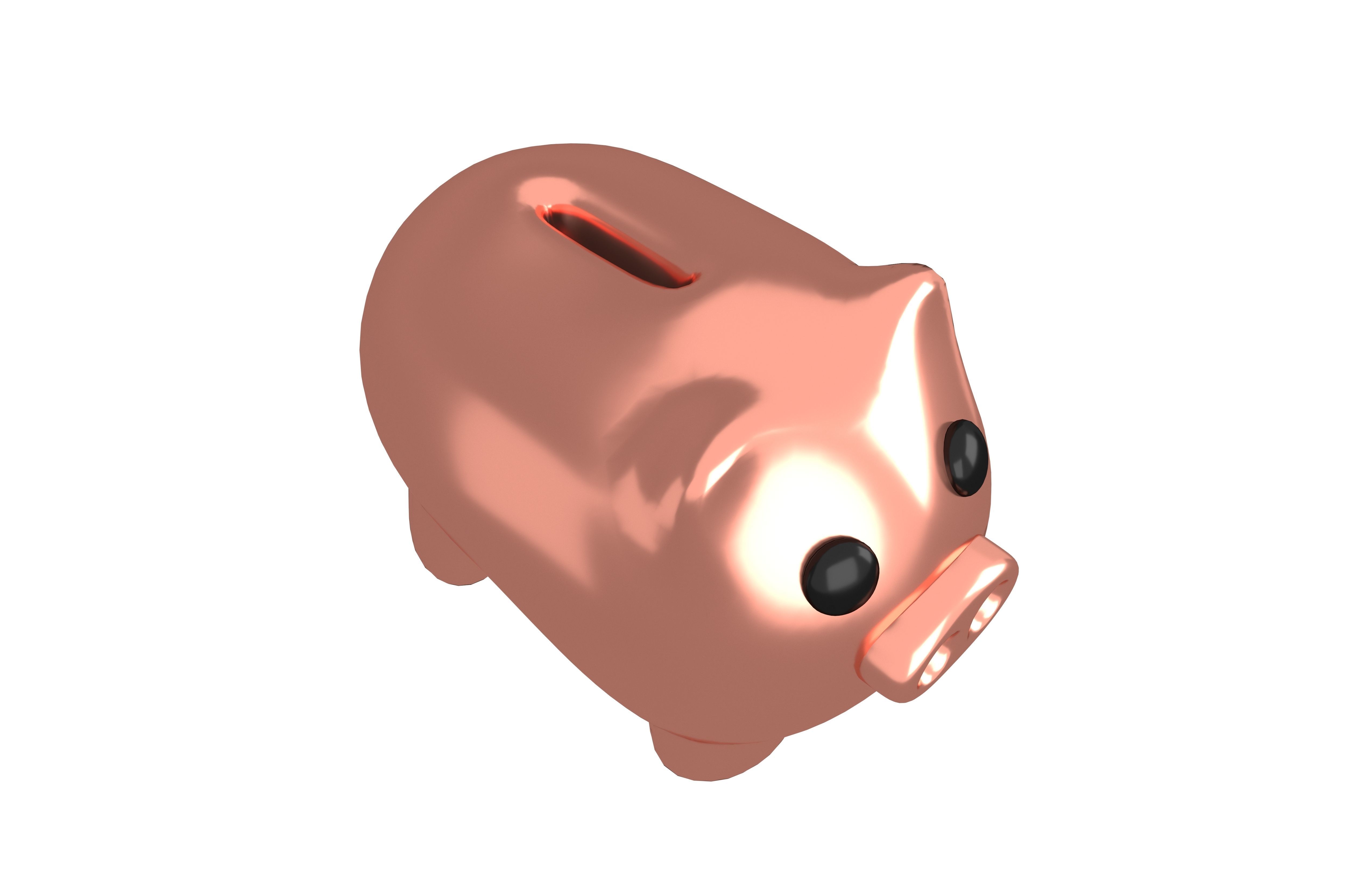 Piggy Bank V1 Pack 02 Low-poly 3D model_69