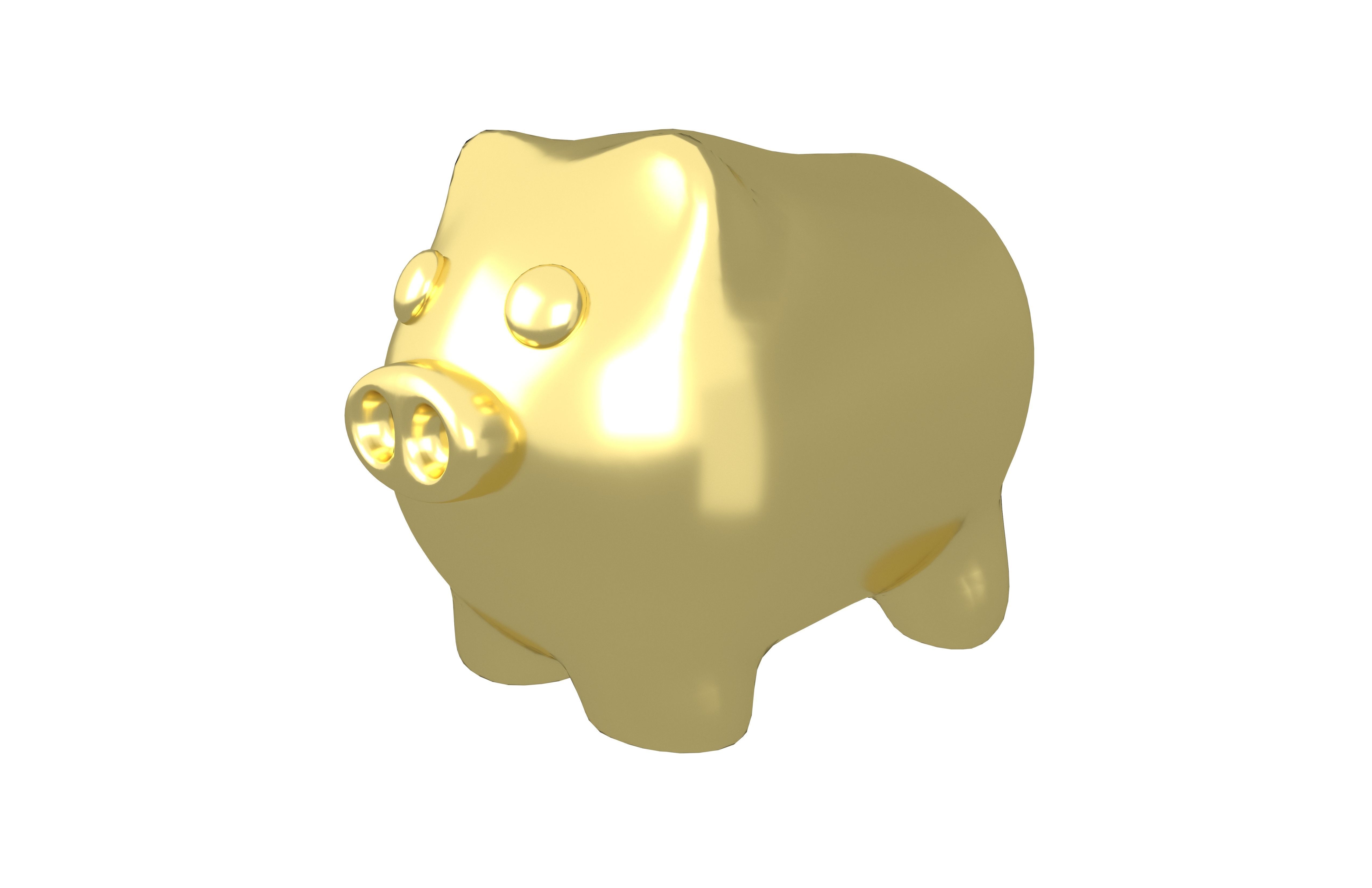 Piggy Bank V1 Pack 02 Low-poly 3D model_34