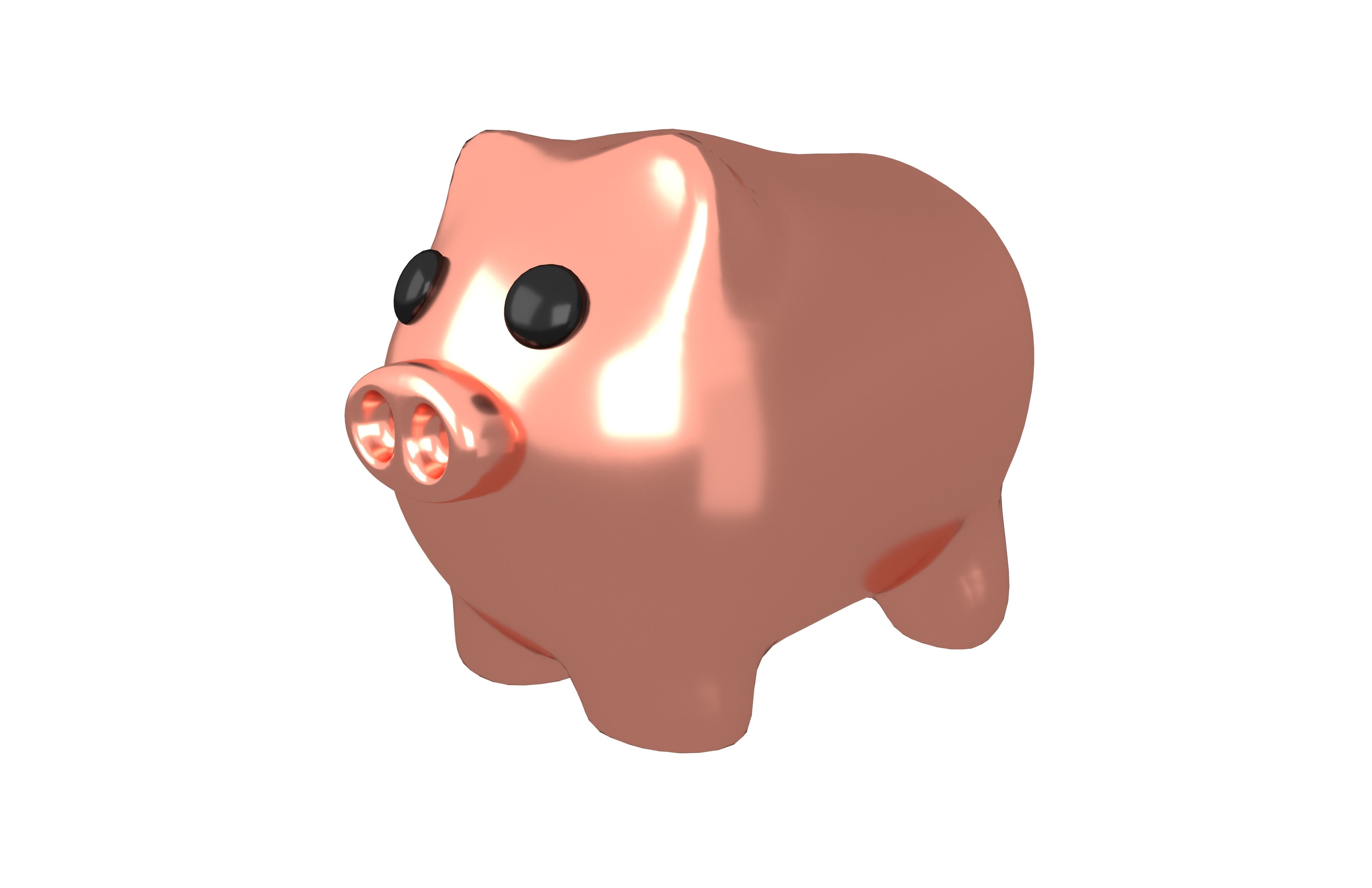 Piggy Bank V1 Pack 02 Low-poly 3D model_31