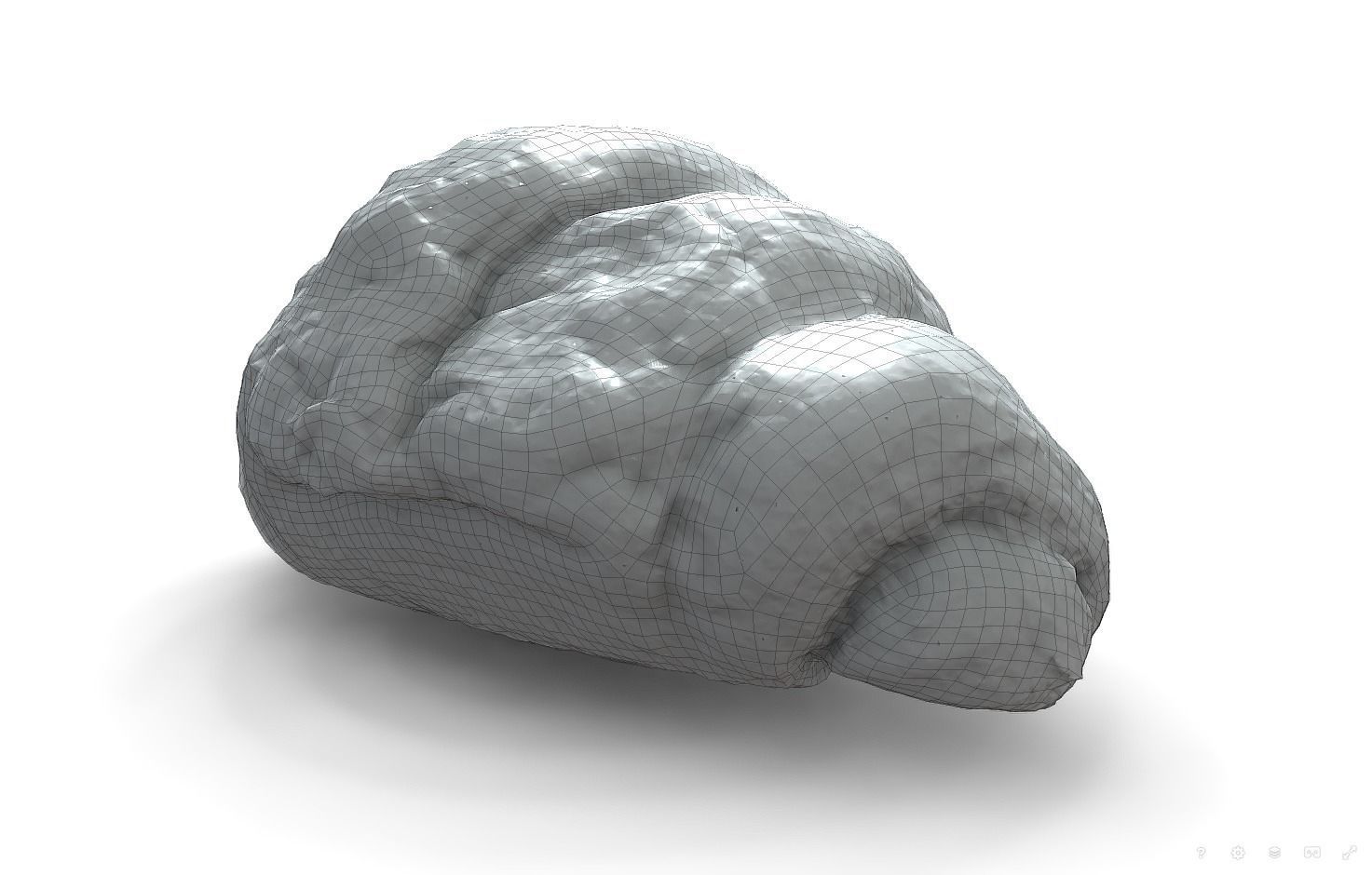 3d scans collection flour bread 3D Low-poly 3D model_68