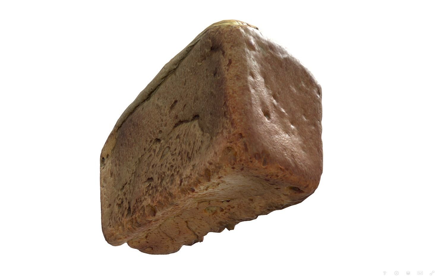 3d scans collection flour bread 3D Low-poly 3D model_43