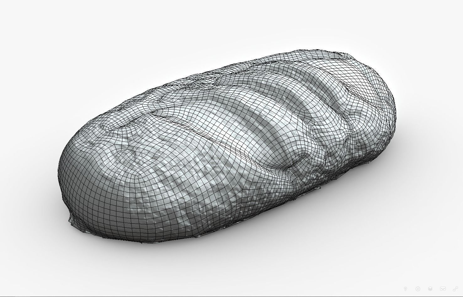 3d scans collection flour bread 3D Low-poly 3D model_49