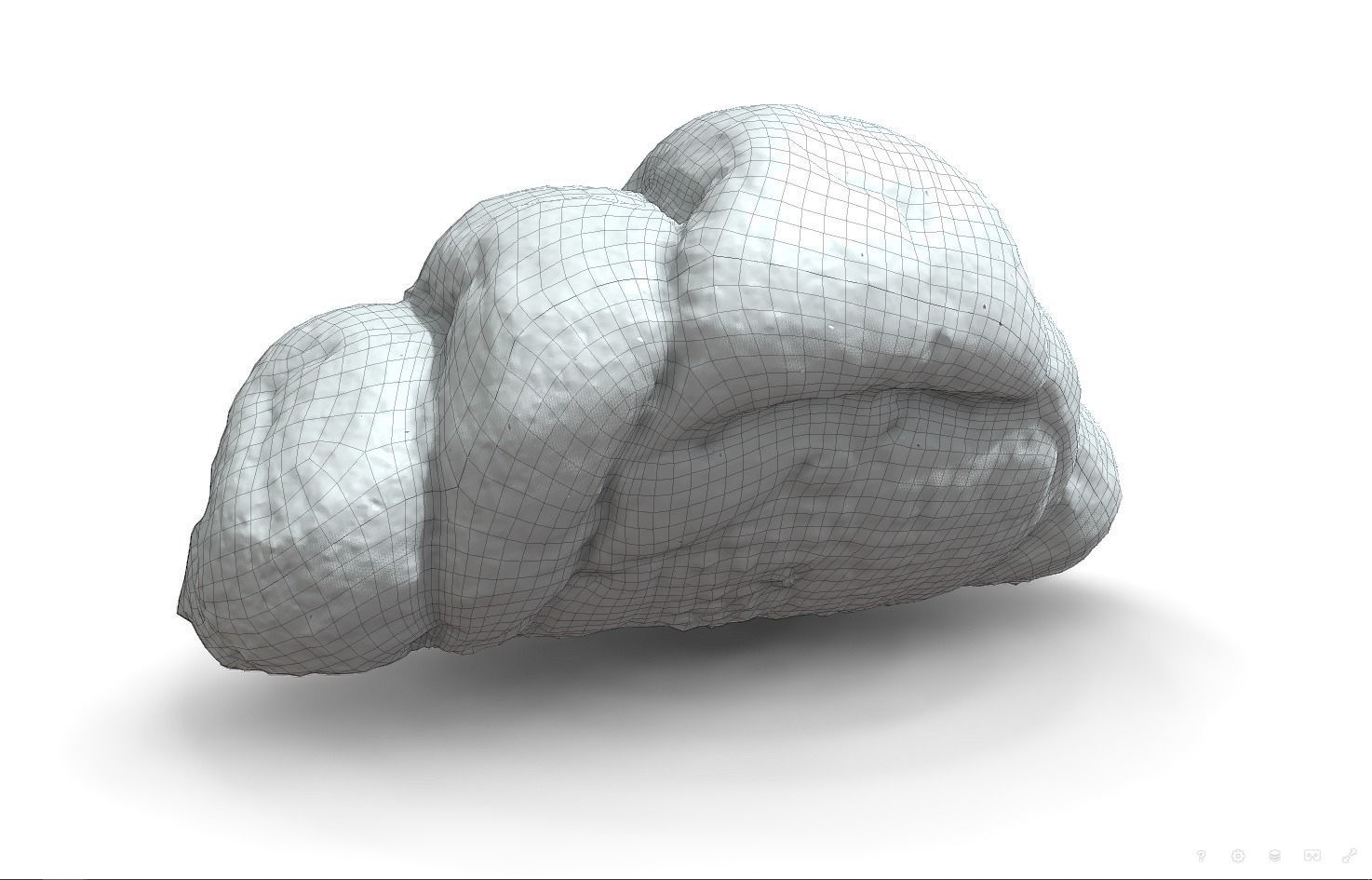 3d scans collection flour bread 3D Low-poly 3D model_61