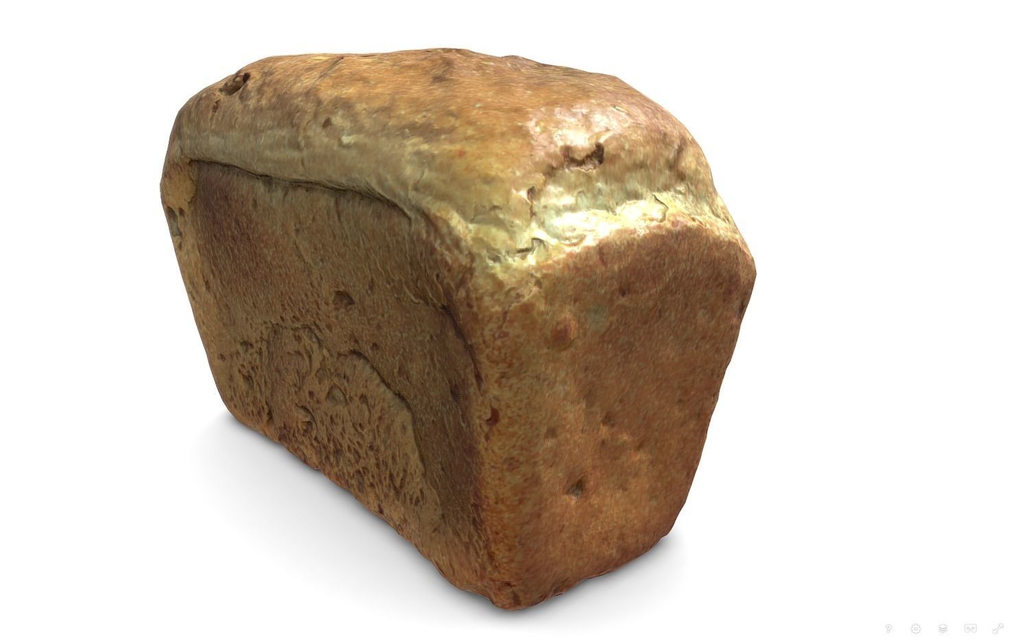3d scans collection flour bread 3D Low-poly 3D model_38