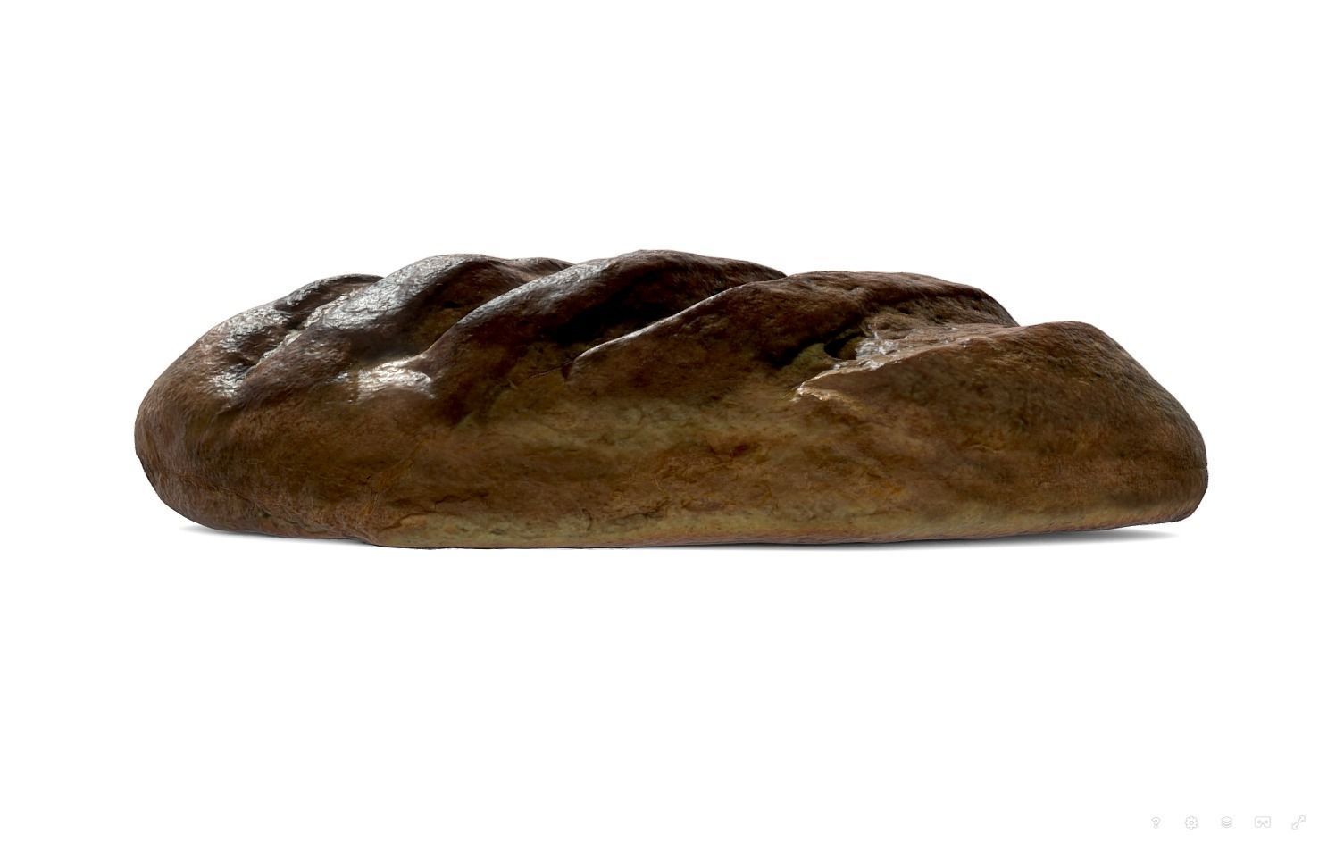 3d scans collection flour bread 3D Low-poly 3D model_15