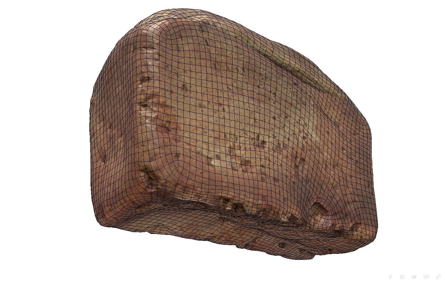 3d scans collection flour bread 3D Low-poly 3D model_46