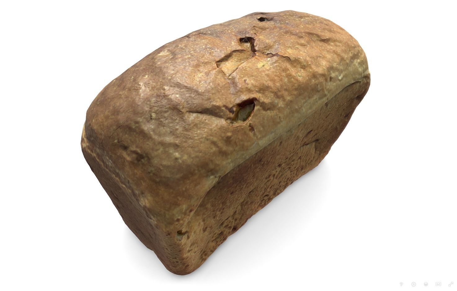 3d scans collection flour bread 3D Low-poly 3D model_42
