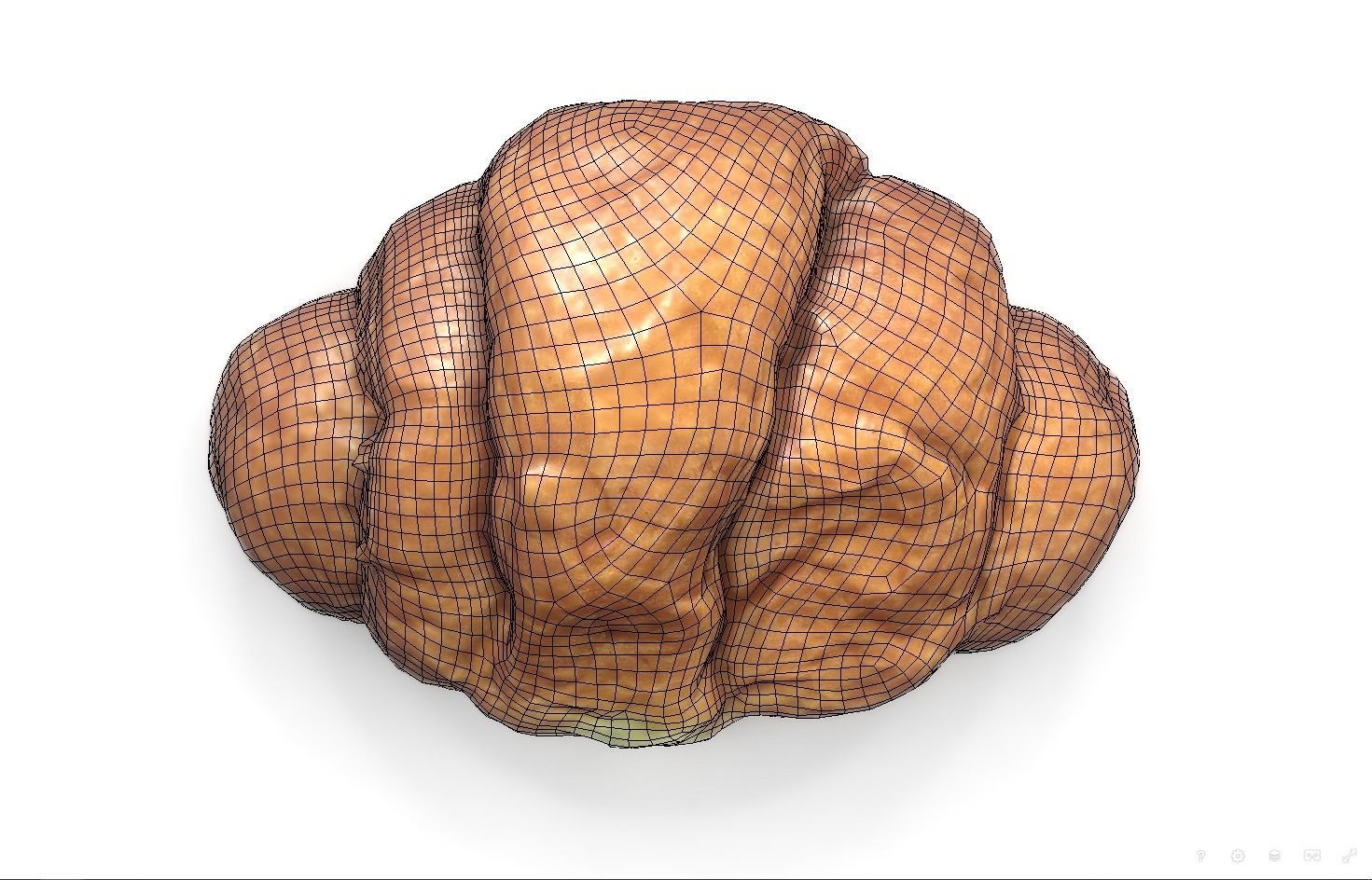 3d scans collection flour bread 3D Low-poly 3D model_71