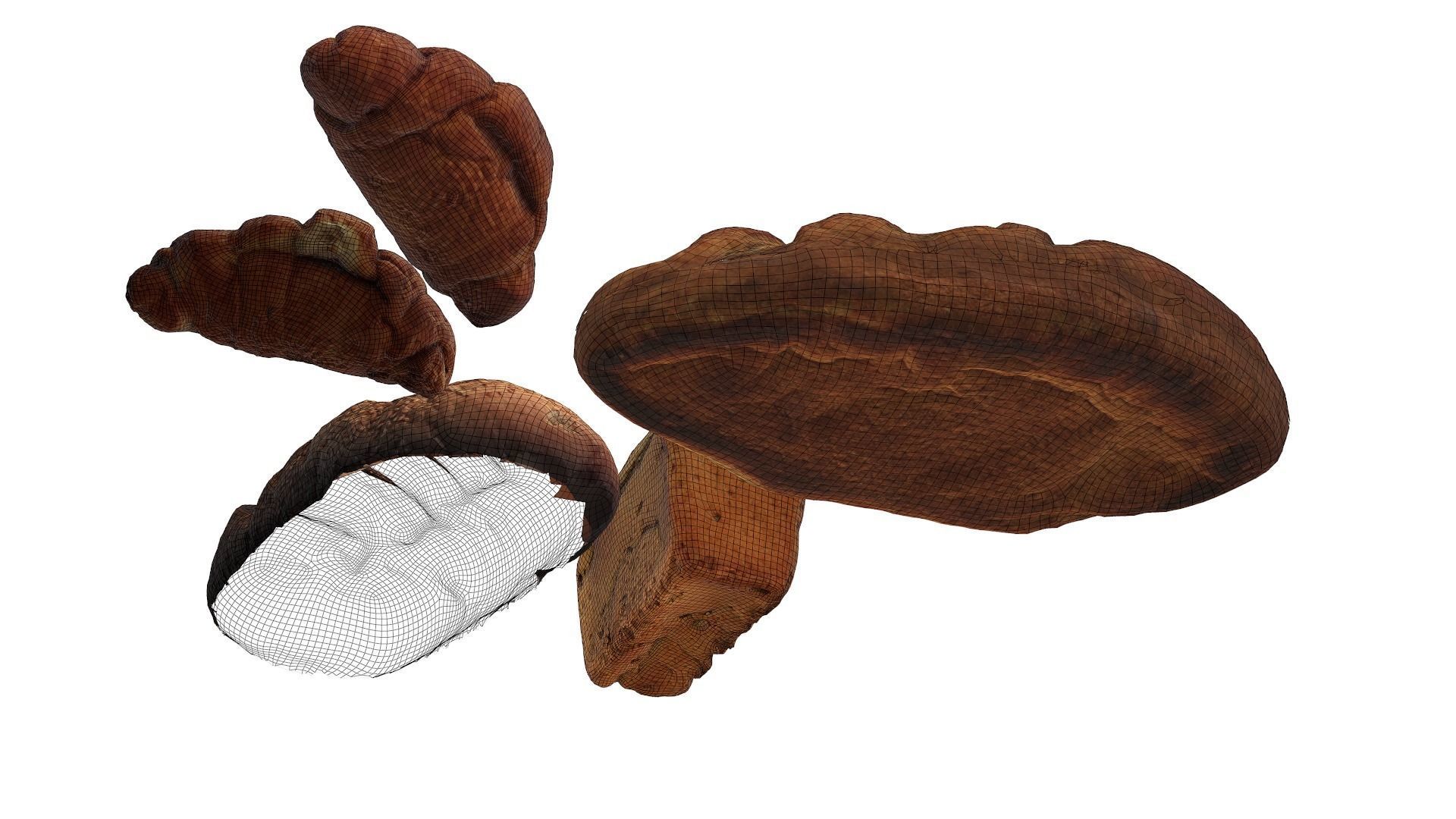 3d scans collection flour bread 3D Low-poly 3D model_24