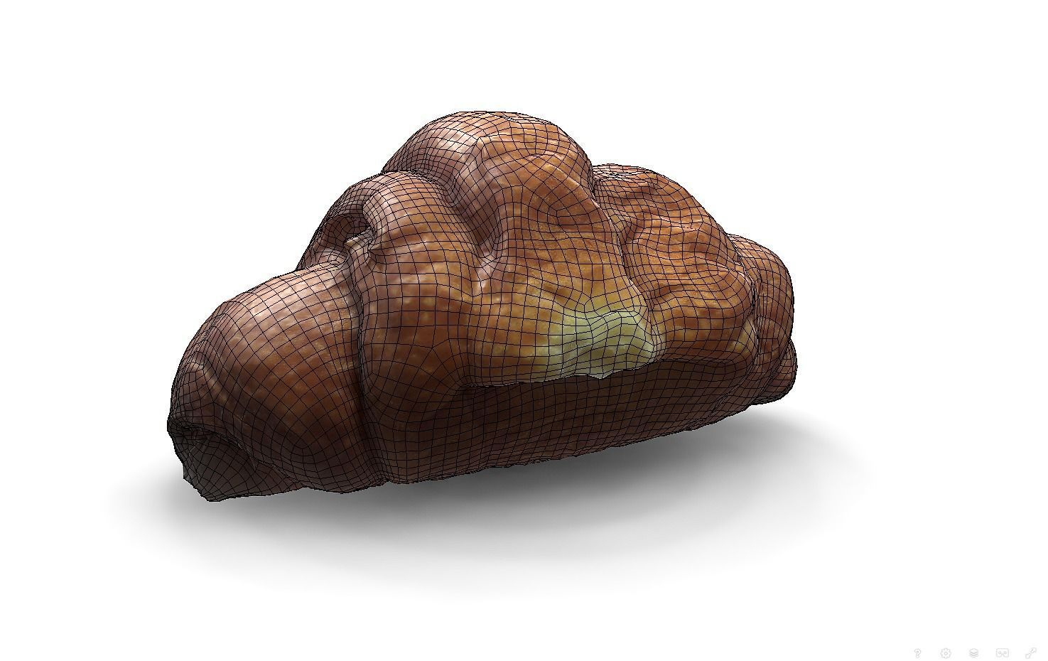 3d scans collection flour bread 3D Low-poly 3D model_59