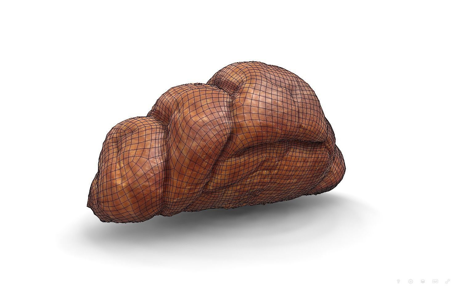 3d scans collection flour bread 3D Low-poly 3D model_63