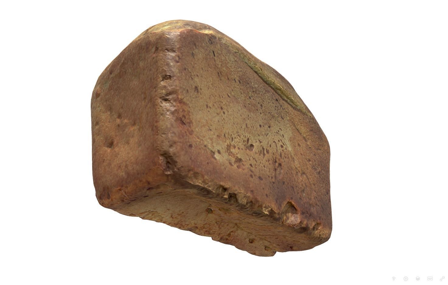 3d scans collection flour bread 3D Low-poly 3D model_39