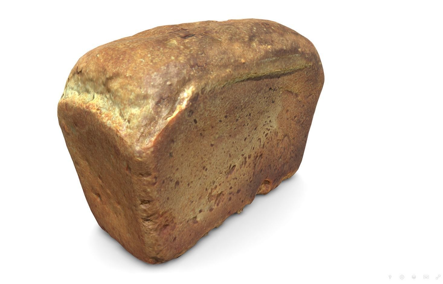 3d scans collection flour bread 3D Low-poly 3D model_45
