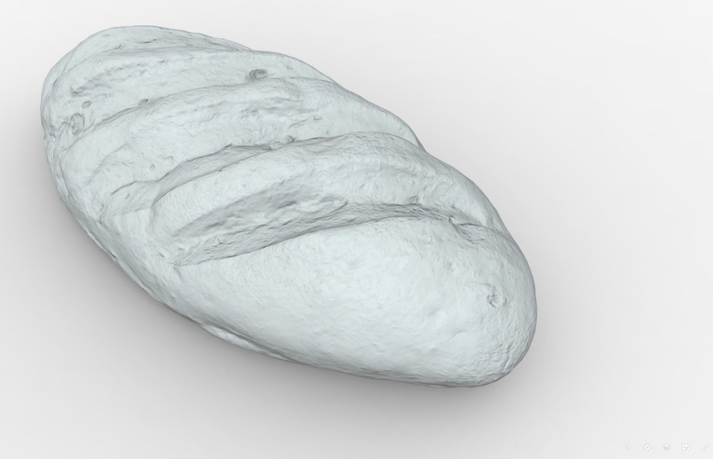 3d scans collection flour bread 3D Low-poly 3D model_16