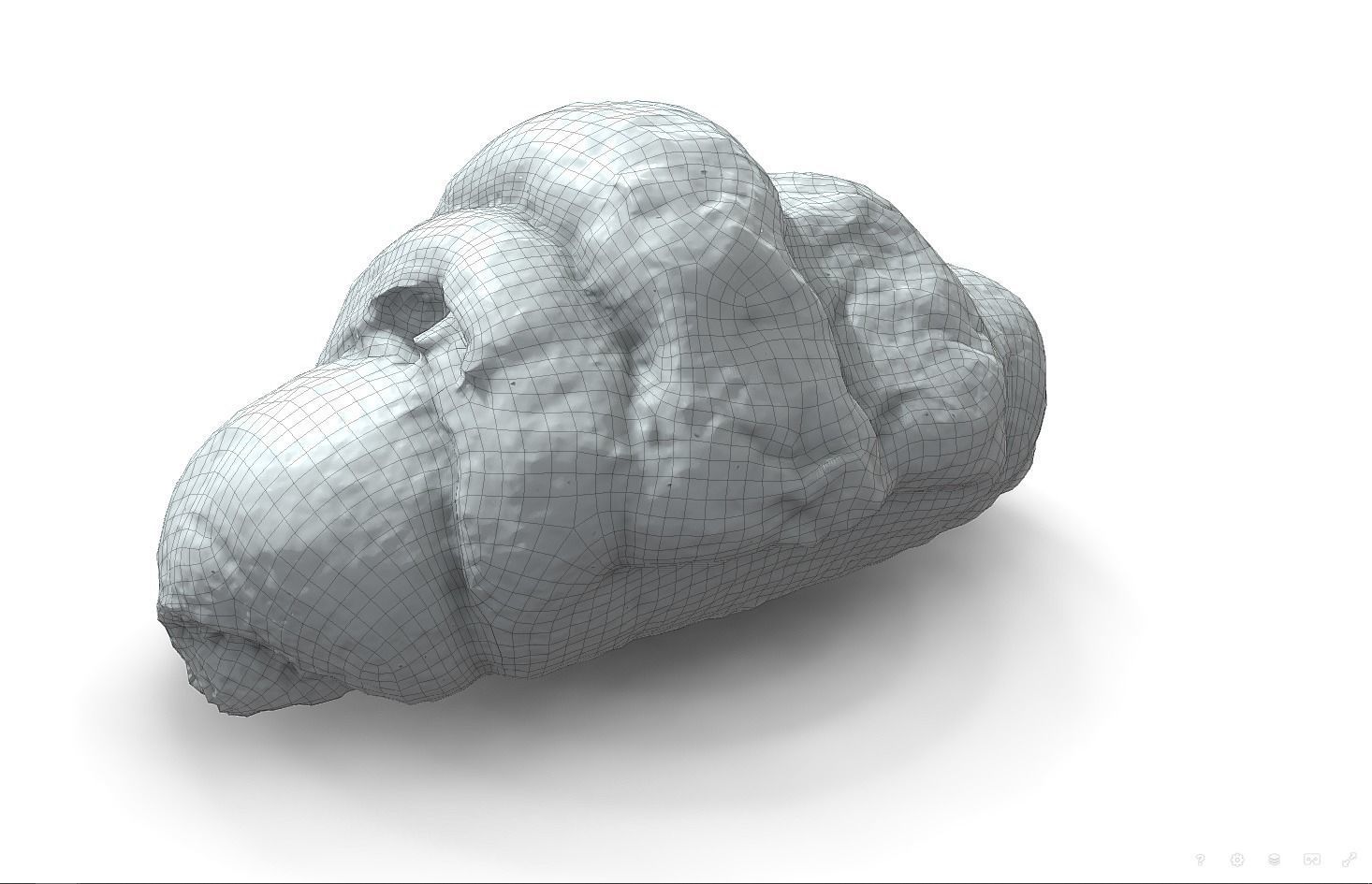 3d scans collection flour bread 3D Low-poly 3D model_64