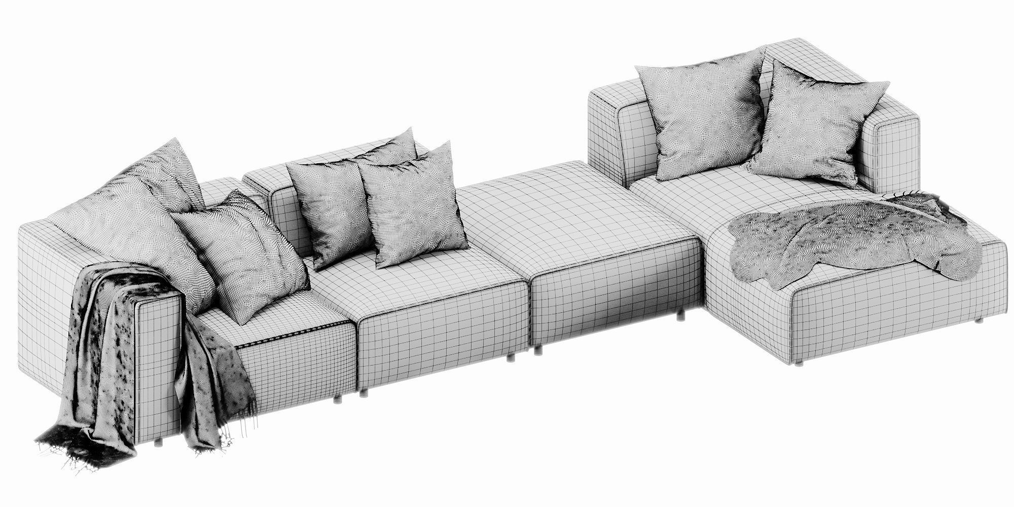 Boconcept carmo chaise lounge 3D model_10