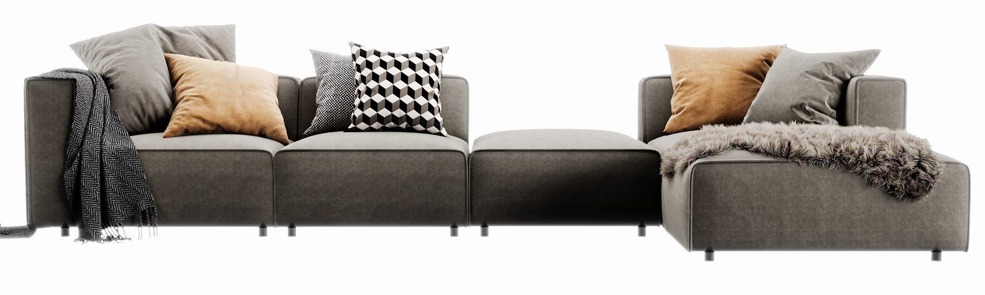 Boconcept carmo chaise lounge 3D model_3