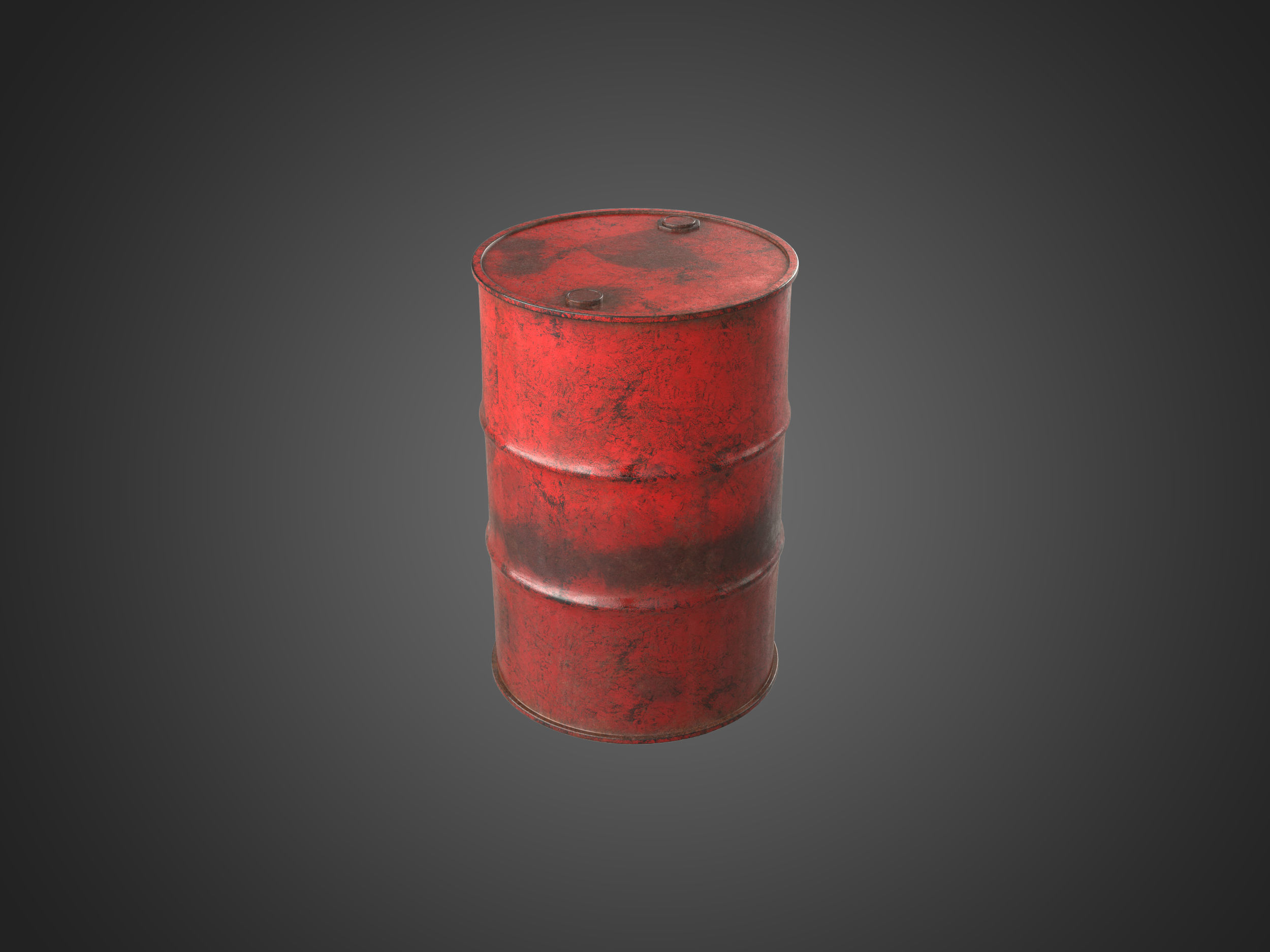 Oil Barrel 3D model_1
