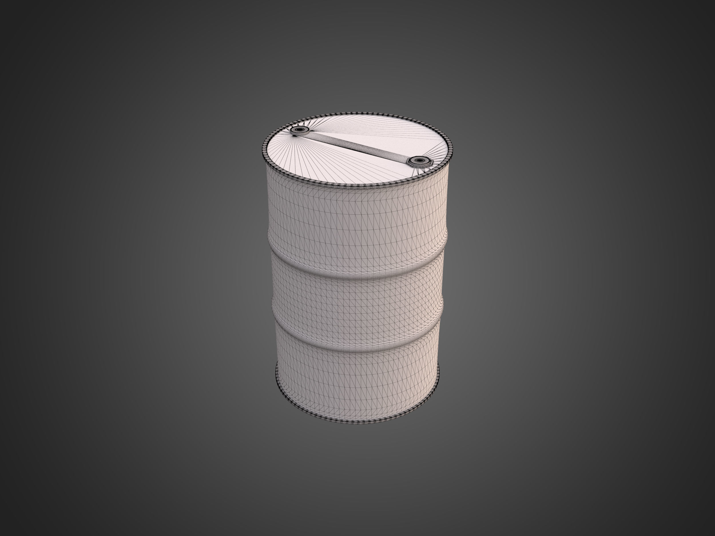 Oil Barrel 3D model_4