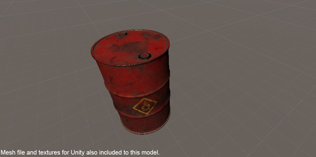 Oil Barrel 3D model_7