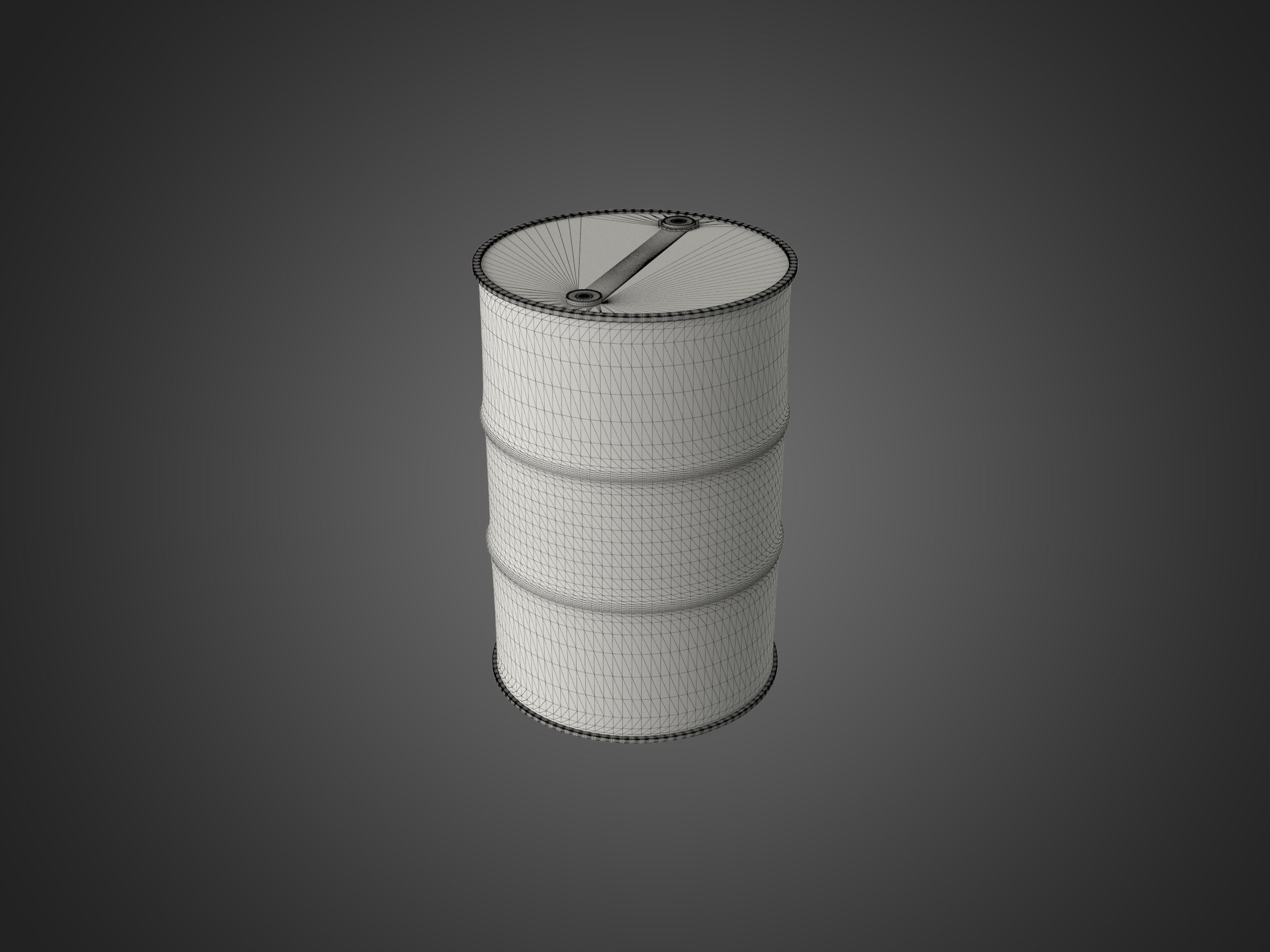 Oil Barrel 3D model_5