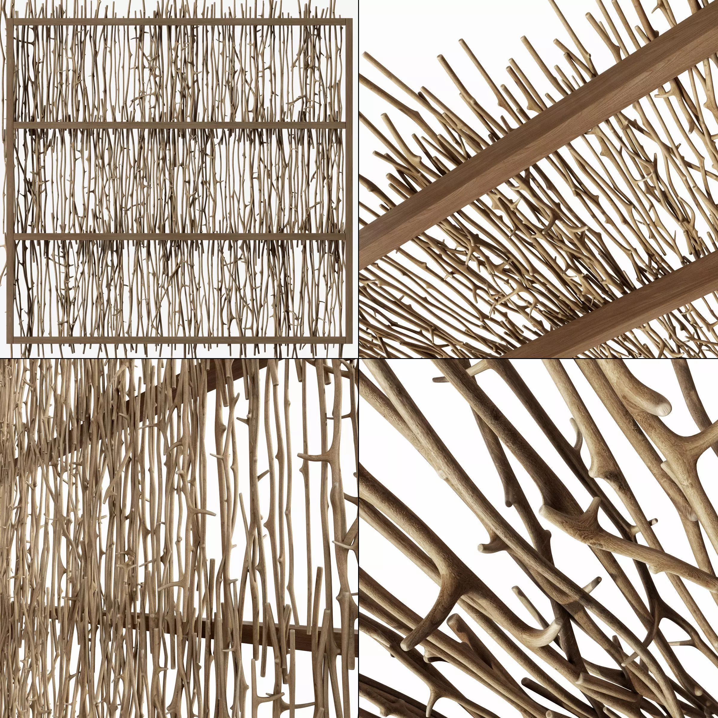 Branch crooked ceiling n1 3D model