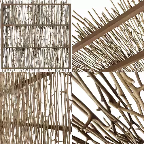 Branch crooked ceiling n1 3D model