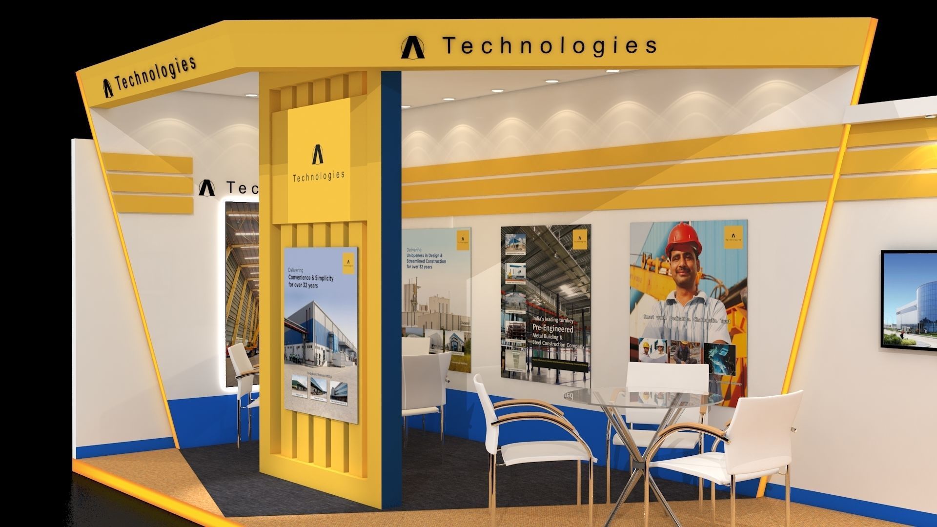 Exhibition Stand 3D model_4