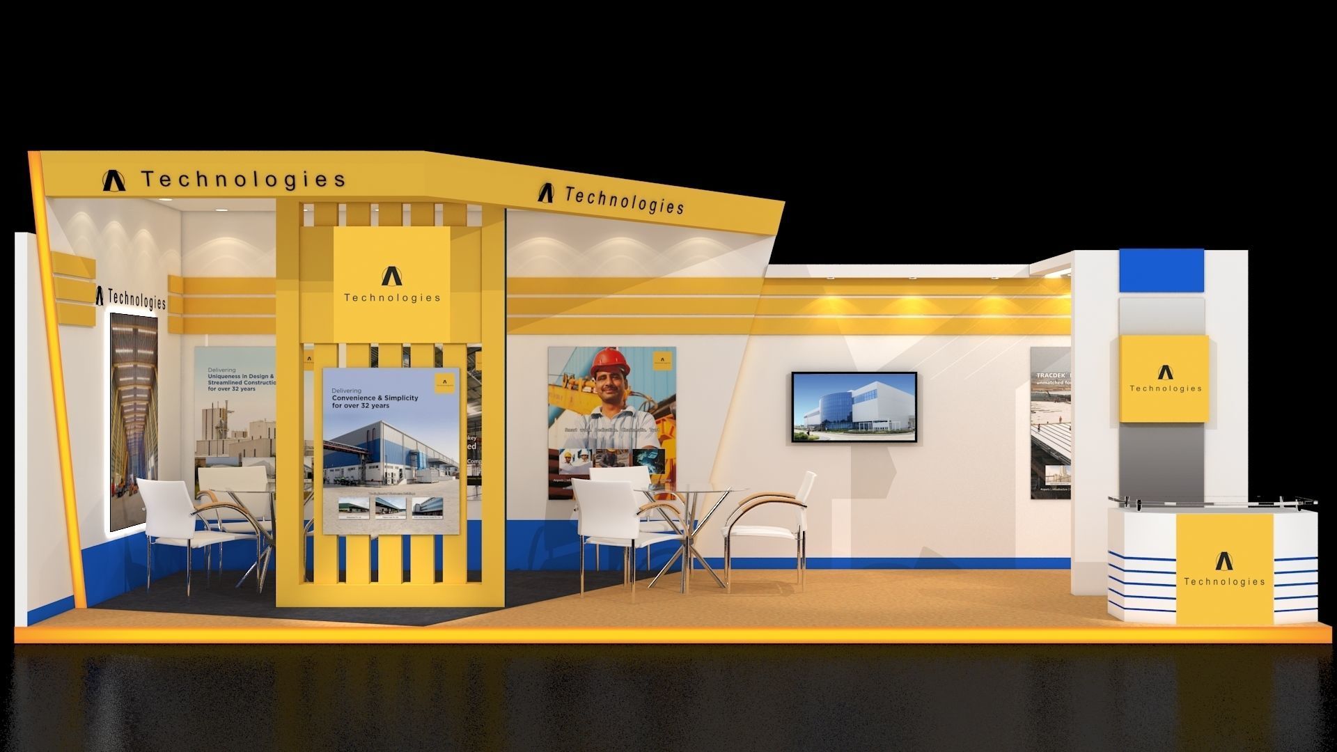 Exhibition Stand 3D model_1