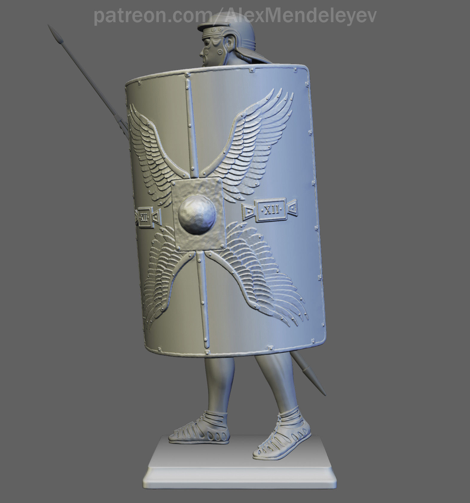 Roman Legionary 3D print model_4