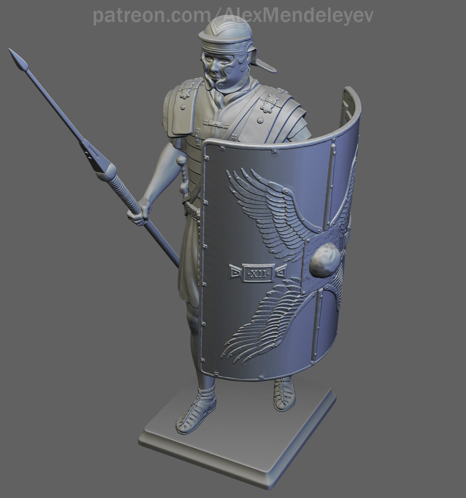 Roman Legionary 3D print model_7