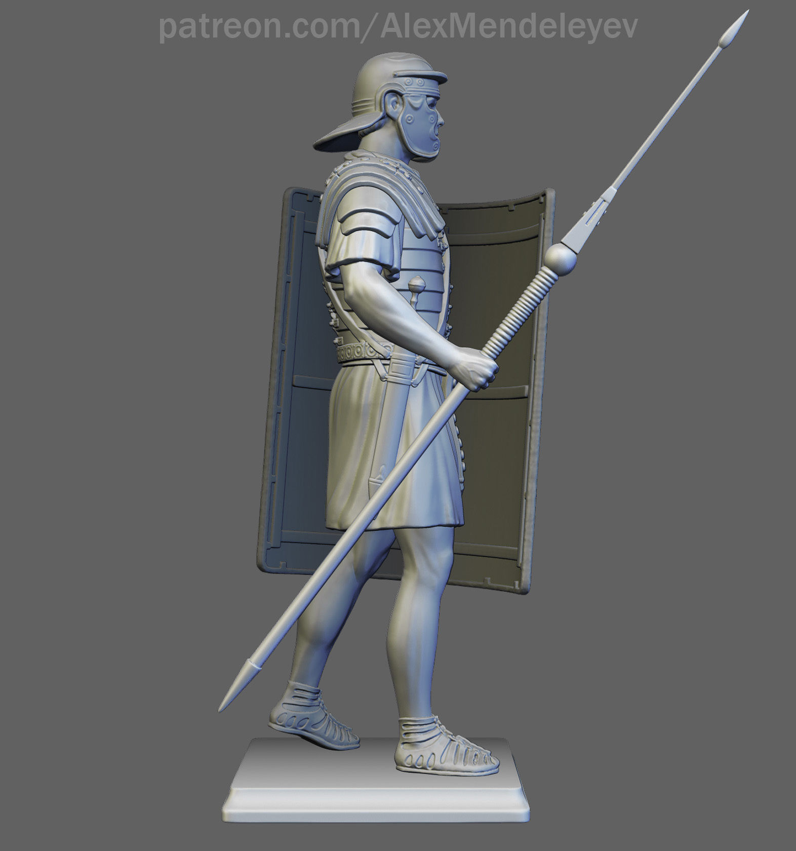 Roman Legionary 3D print model_2