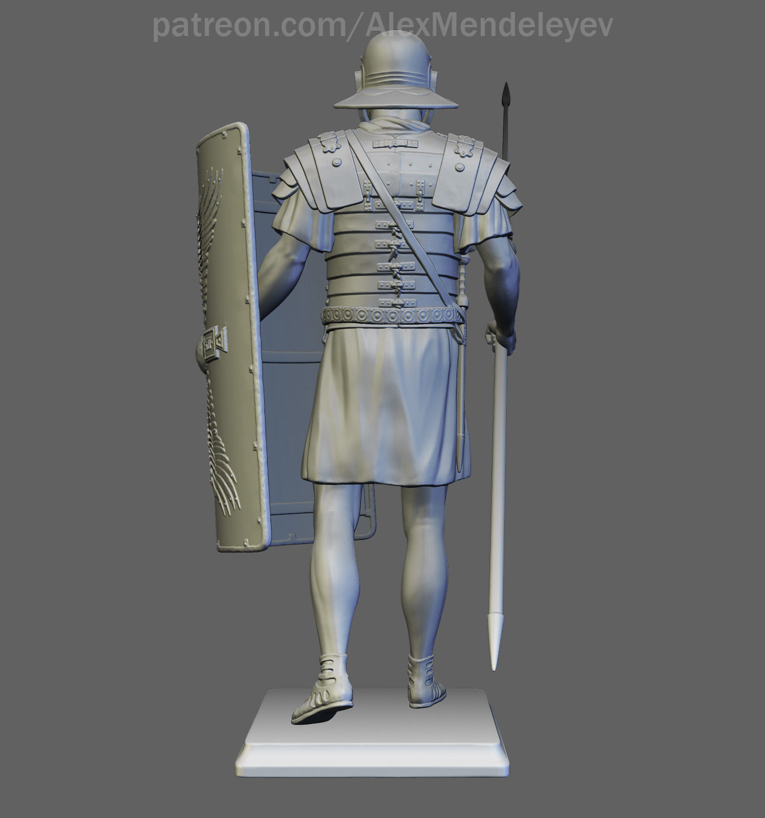 Roman Legionary 3D print model_3