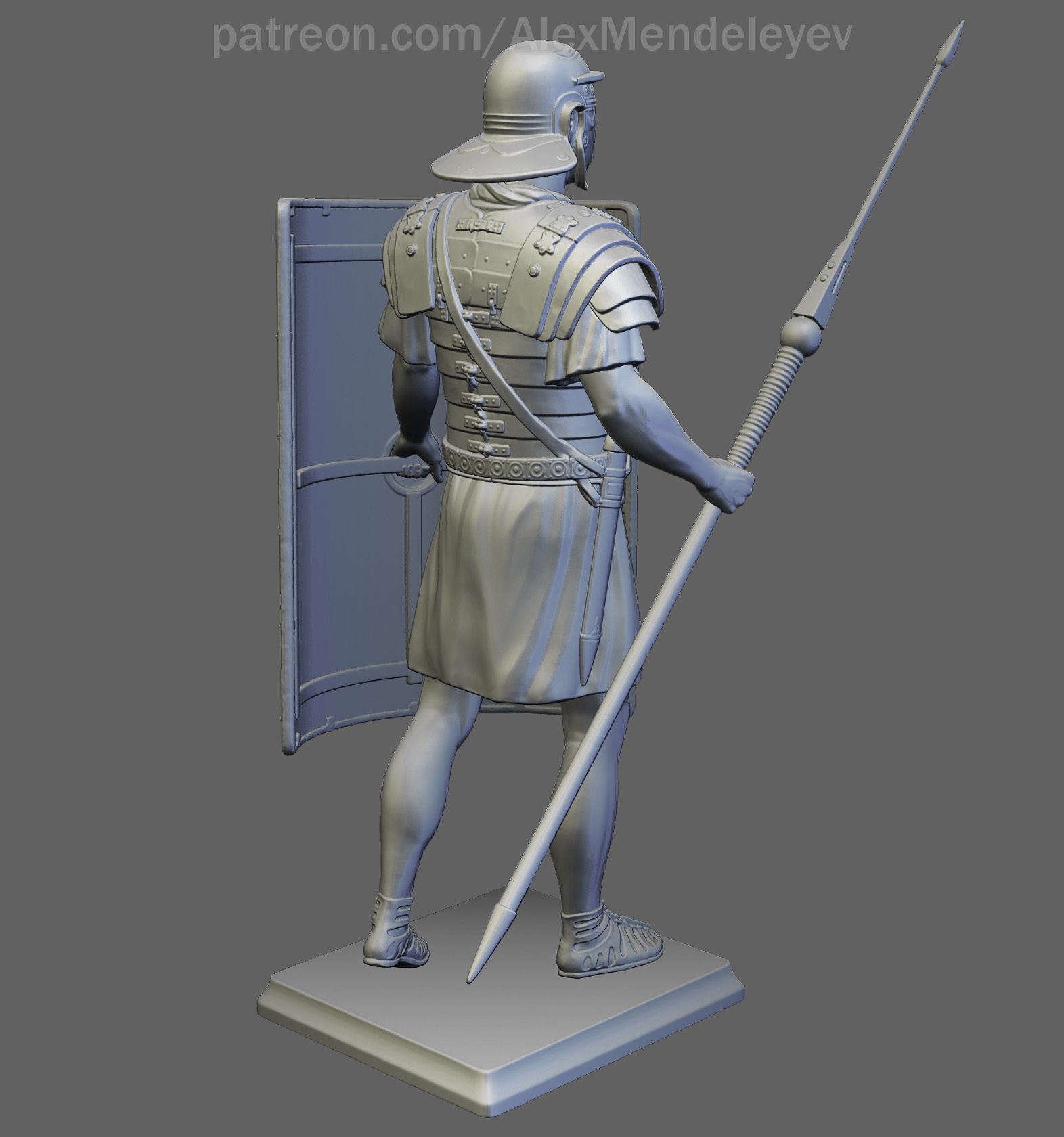 Roman Legionary 3D print model_8