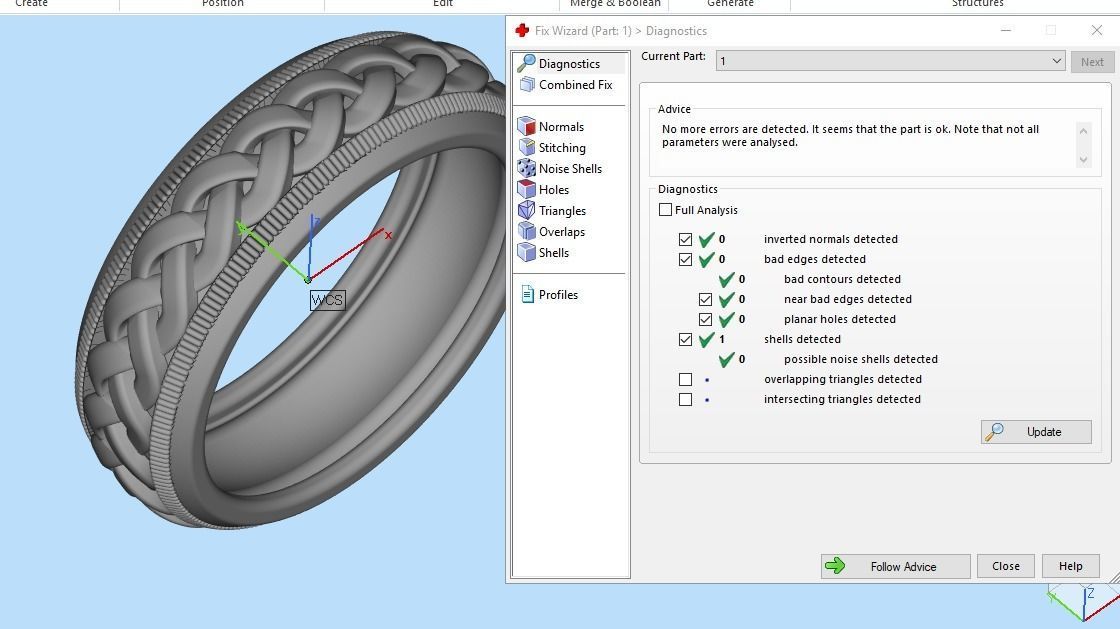 Engagement ring 3D print model_2