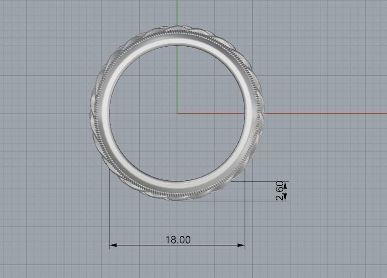 Engagement ring 3D print model_3
