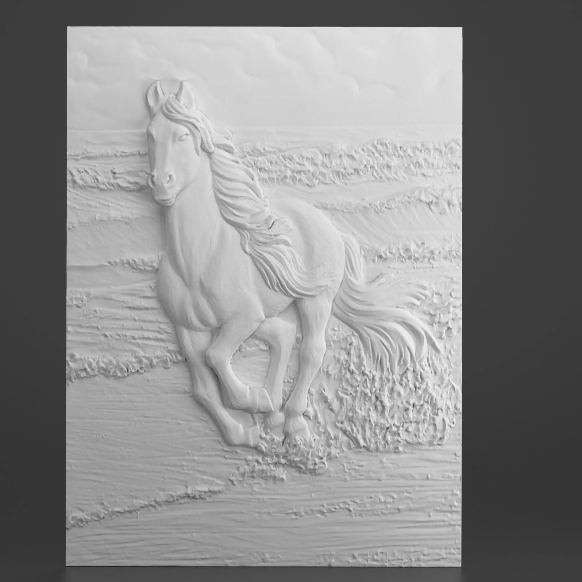 Horse Carving 002 3D model_0